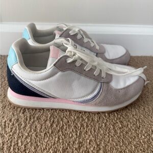 J. Crew Women's Sneakers - White, Pink, Blue, Gray